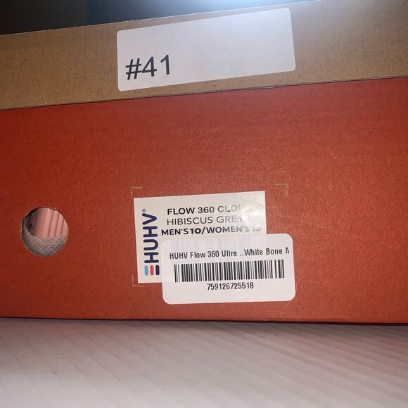 HUHV Flow 360 Ultra Cloud Runner‎ Shoes. Hibiscus (Pink) Grey. Women 13 Men 10 - Picture 10 of 15